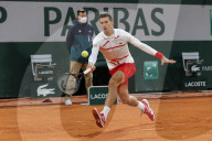 SPORT - Tennis: Novak Djokovic gegen Daniel Elahi Galan am French Open