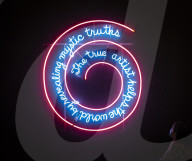 Bruce Nauman exhibition at the Tate Modern, Bankside, London.
