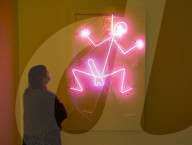 Bruce Nauman exhibition at the Tate Modern, Bankside, London.
