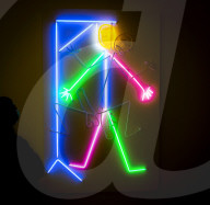 Bruce Nauman exhibition at the Tate Modern, Bankside, London.

