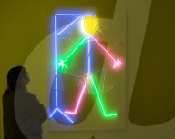 Bruce Nauman exhibition at the Tate Modern, Bankside, London.
