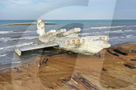 NEWS - Das "kaspische Seemonster": Russisches Flugboot Ekranoplan wird in Derbent ausgestellt