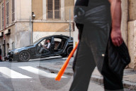 PEOPLE - Tom Cruise auf dem Set von 'Mission Impossible 7' in Via Panisperna in Rom