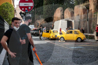 PEOPLE - Tom Cruise auf dem Set von 'Mission Impossible 7' in Via Panisperna in Rom