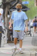 Justin Bieber Steps Out For Lunch After Announcing Collab With Crocs Footwear