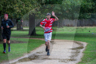 Walkers, cyclists and Marathon runners brave the wind and rain as Storm Alex continues to batter the South East today.