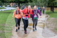 Walkers, cyclists and Marathon runners brave the wind and rain as Storm Alex continues to batter the South East today.