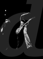 The guitarist Jimmy PAGE and the vocalist Robert PLANT (LED ZEPPELIN band)