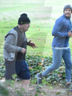 Boris Johnson running with his personal trainer Harry Jameson