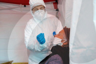 NEWS - Coronavirus: Covid19-Tests in Laroque-d'Olmes in Südfrankreich