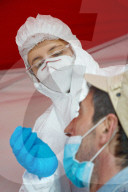 NEWS - Coronavirus: Covid19-Tests in Laroque-d'Olmes in Südfrankreich