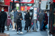 Office workers arrive in Westminster, London today as ONS figures reveal unemployment rises by a further 138,000.