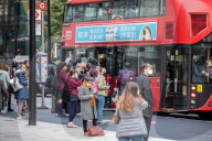Office workers arrive in Westminster, London today as ONS figures reveal unemployment rises by a further 138,000.