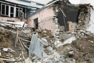 Stebanakert under heavy bombardment