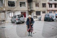 Stebanakert under heavy bombardment