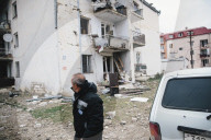 Stebanakert under heavy bombardment