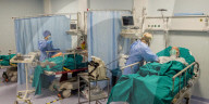 NEWS - Coronavirus: Erste-Hilfe-Abteilung für COVID-19-Patienten während der zweiten Welle in Mailand