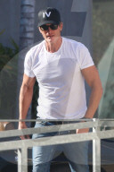 Rande Gerber 58, husband to super model Cindy Crawford is spotted taking a spin in one of his many vintage cars in Malibu, CA. 