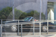 Rande Gerber 58, husband to super model Cindy Crawford is spotted taking a spin in one of his many vintage cars in Malibu, CA. 