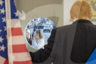 Artist Alison Jackson's controversial sculpture of President Donald Trump having sex with Miss America.