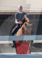 Los Angeles, CA, USA. October 28, 2020
Amber Heard is in high spirits and pulls some funny faces as she enjoys a two-hour horseback ride in Los Angeles on Wednesday afternoon.