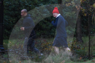 Boris Johnson jogging today with Harry Jameson.