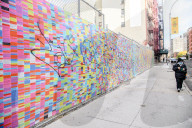 NEWS - USA Wahlen:  Kunstinstallation 'Wand der Lügen' von Trump in NYC