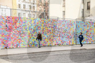 NEWS - USA Wahlen:  Kunstinstallation 'Wand der Lügen' von Trump in NYC