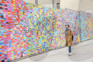 NEWS - USA Wahlen:  Kunstinstallation 'Wand der Lügen' von Trump in NYC