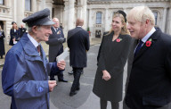 Boris Johnson attends Remembrance Sunday