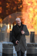 Lee Cain arrives for work today
