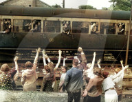 French Armies flow into England after battling their way through to Dunkirk, 1940.
