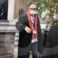 Dominic Cummings leaving his home today - Friday 13th November.
