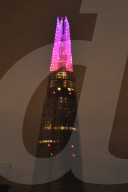 The Shard Christmas lights are switched on in the early hours of Monday 16th November.