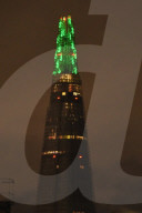 The Shard Christmas lights are switched on in the early hours of Monday 16th November.