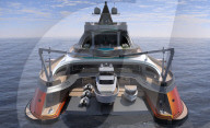 FEATURE - Mega-Yacht mit haifischähnlichem Design
