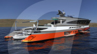 FEATURE - Mega-Yacht mit haifischähnlichem Design