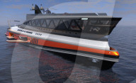 FEATURE - Mega-Yacht mit haifischähnlichem Design