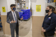 UK Chancellor visits a branch of Screwfix 