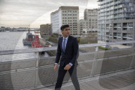 The Chancellor Rishi Sunak visits The Royal Docks