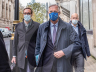 Michel Barnier the European chief negotiator walks through Westminster in London for talks with the Government over Brexit. 