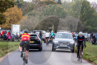 Members of the public go out for a Sunday walk and cycle in a packed Richmond Park in South West London 
