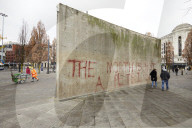 Demolition has begun on a wall in Piccadilly Gardens, Manchester, which forms part of Japanese architect Tadao Ando's only building in the UK. Removal of the six-metre-long concrete wall, which locals have dubbed the Berlin Wall, began on 16 November and 