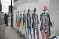 Controversial new mural of Winston Churchill 