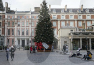 Christmas decorations in lockdown London