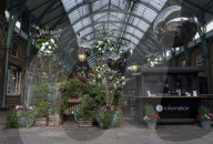 Christmas decorations in lockdown London