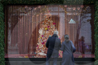 Christmas decorations in lockdown London