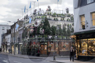 Christmas decorations in lockdown London