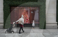 Christmas decorations in lockdown London