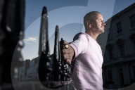 Tony Marnach, AKA DJ Fat Tony, pictured close to his Pimlico home. 